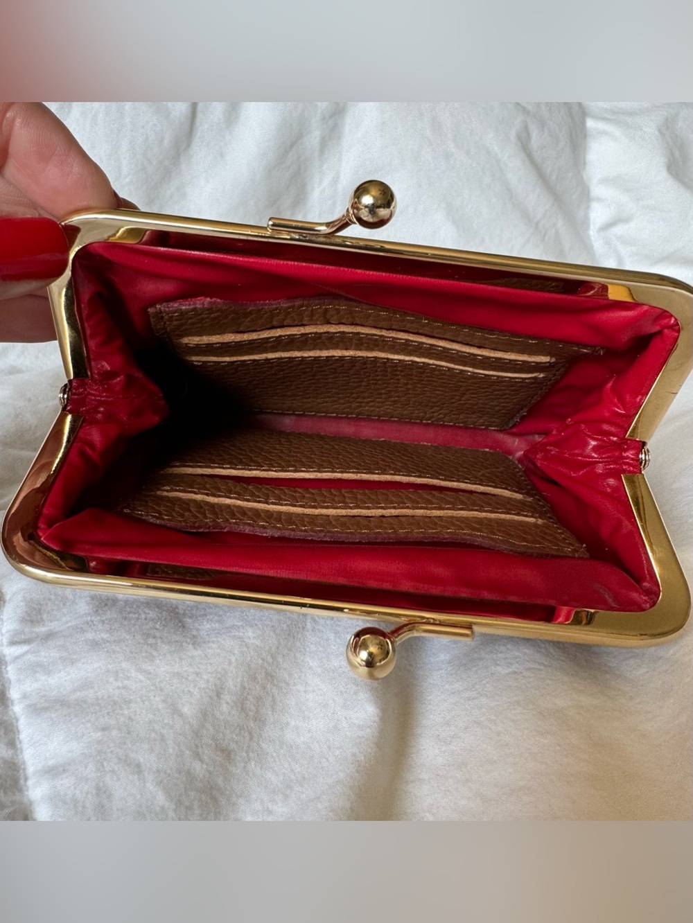 Dooney & Bourke Pebbled Leather Coin Purse in Brown - Picture 4 of 9